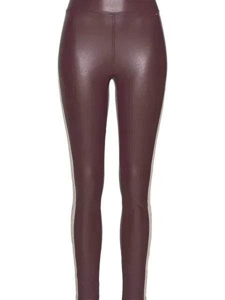LASCANA Leggings / roșu vin bej