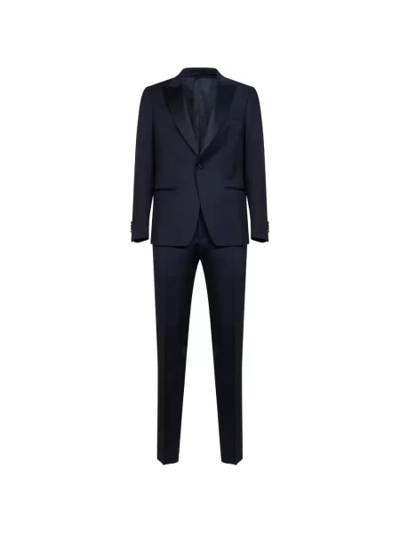 Costum Lardini cu rever albastru