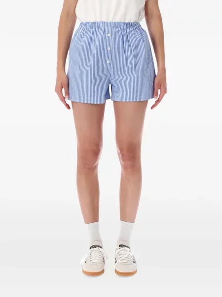 Pantaloni scurți Sporty & Rich cu dungi albastru