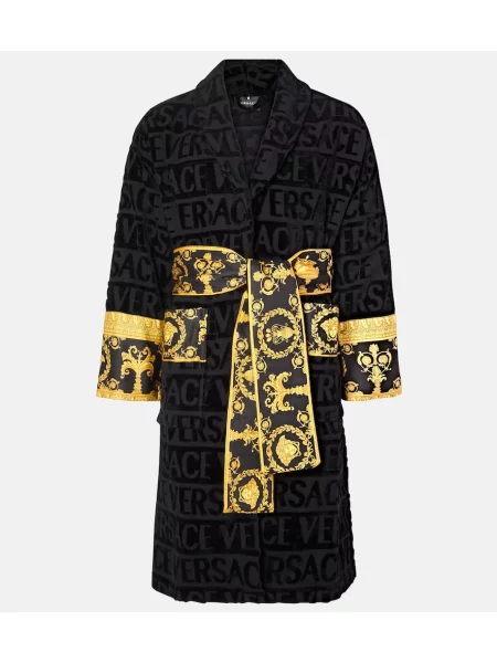 Koszulka Versace Home z nadrukiem czarna