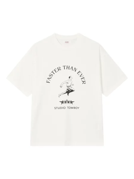 Tricou Studio Tomboy cu imagine alb