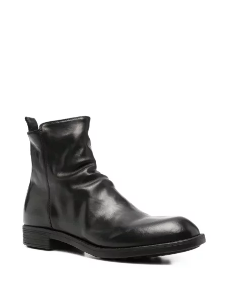 Cizme scurte Officine Creative din piele negru