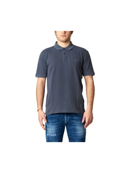 Koszulka polo Woolrich niebieska