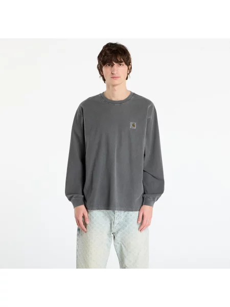 Tricou Carhartt WIP L/S Vista T-Shirt Black Garment Dyed S negru