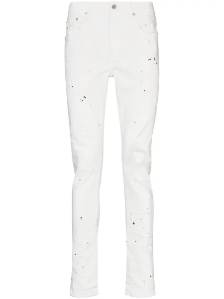 Skinny fit traperice Purple Brand s printom bijela