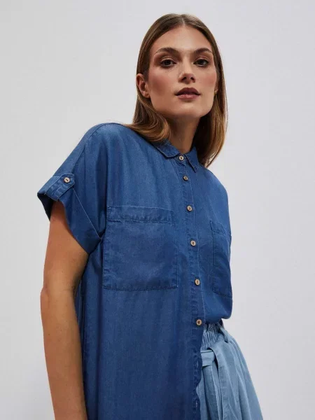 Koszula dżinsowa Marisse niebieska