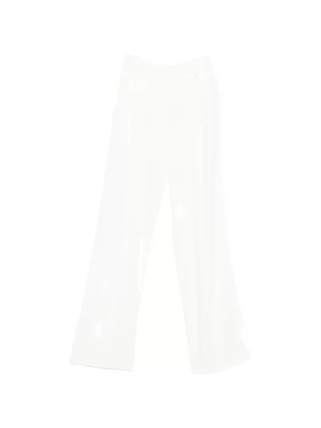Pantaloni Elisabetta Franchi evazate alb