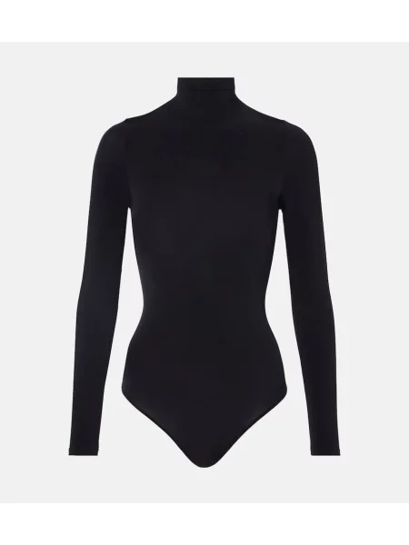 Body Wolford transparente negru