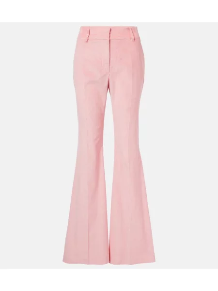 Pantaloni Gabriela Hearst de catifea cord roz
