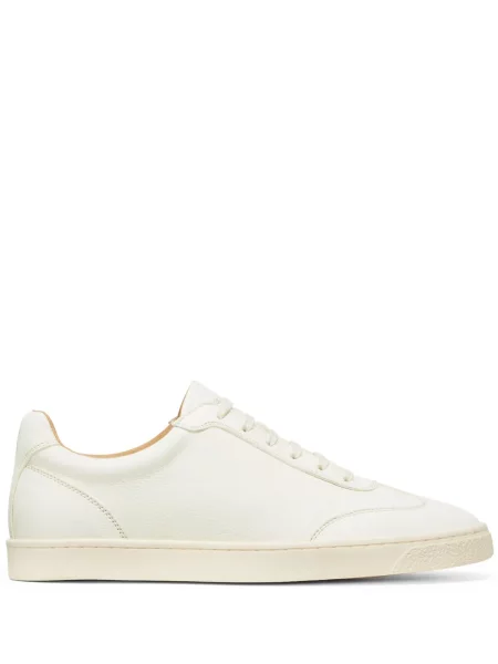 Sneakerși Brunello Cucinelli din piele cu imagine alb