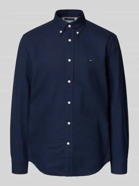 Tommy Hilfiger Koszula Solid Heritage granatowy