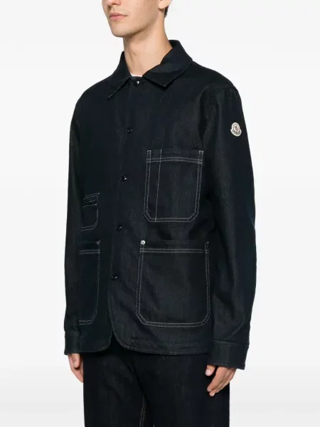 Geacă de blugi Moncler albastru