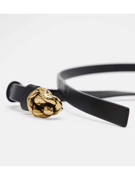 Curea Bottega Veneta din piele negru