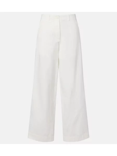 Pantaloni The Row alb