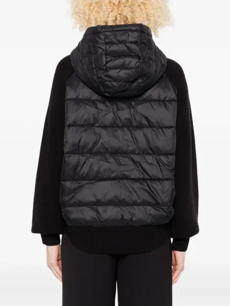 Geacă Twinset cu glugă negru