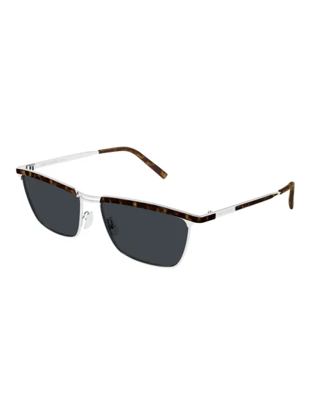 Okulary przeciwsłoneczne Saint Laurent brązowe