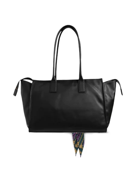 Кожена шопинг чанта Kurt Geiger London черно