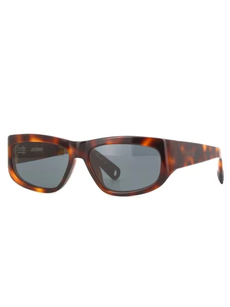 Jacquemus okulary przeciwsłoneczne PILOTA brązowy