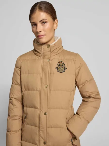 Płaszcz pikowany o kroju regular fit z odpinanym kapturem Lauren Ralph Lauren