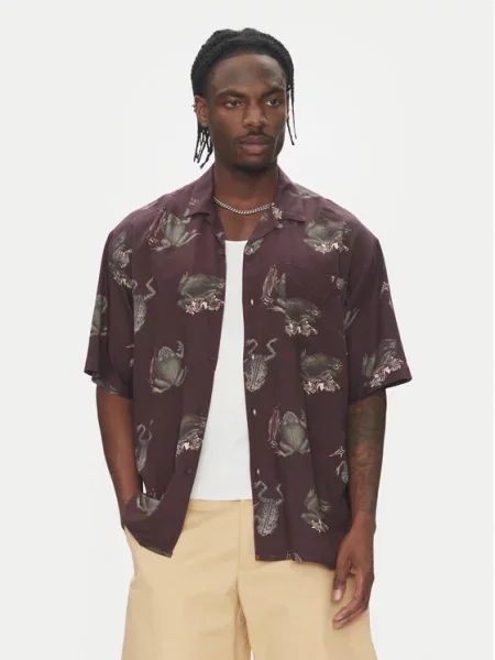 Element Košulja Resort tamnocrvena