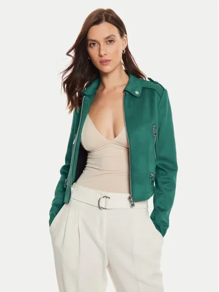 Morgan Geacă din imitație de piele verde