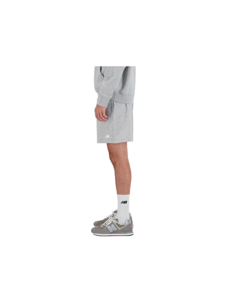 Scurt pantaloni New Balance din material terry gri