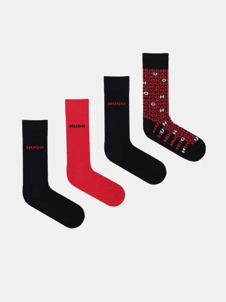 Hugo Bodywear Șosete 4P GIFT TORTUGA CC negru