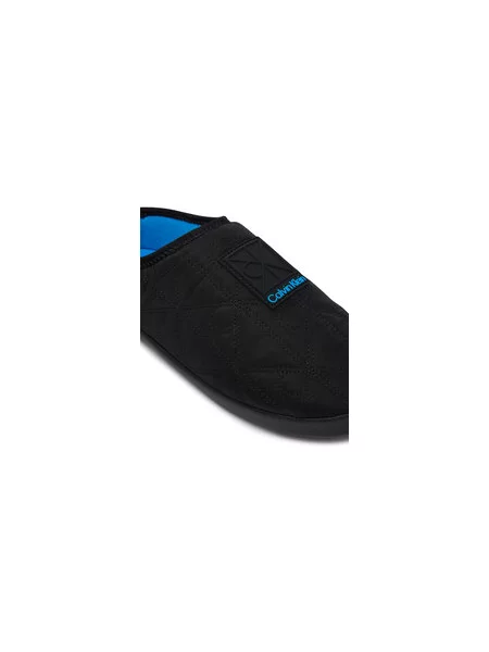 Papuče Calvin Klein Home Slipper Quilted Rip Emblem crna