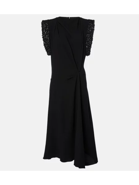 Rochie midi Isabel Marant până la genunchi de costum negru