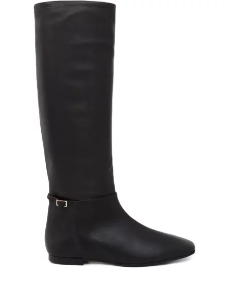 Botine Atp Atelier cu cataramă cu bretele negru