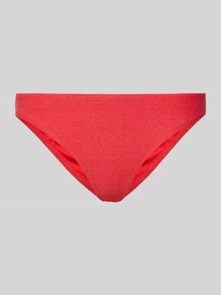 Figi bikini z efektowną przędzą model ‘LAOMI’ Pieces czerwony