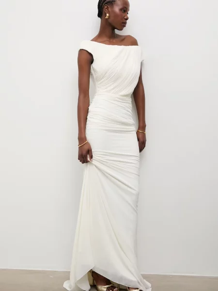 Answear.LAB rochie drapată bej