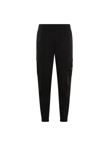 Spodnie cargo Stone Island z kamieniami czarne