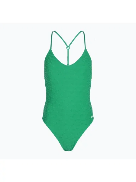 Дамски бански от една част Nike Swoosh Link Y-Back stadium green зелено