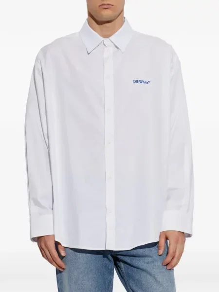 Cămașă Off-white cu imagine alb