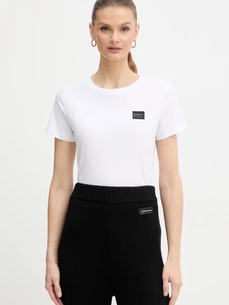 Armani Exchange tricou din alb