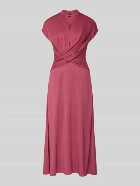 Sukienka casualowa o kroju regular fit z mieszanki model Dareza' Boss