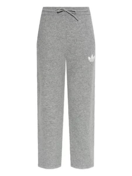 Pletená stahovací šňůrka mikina Adidas s autogramem hnědá