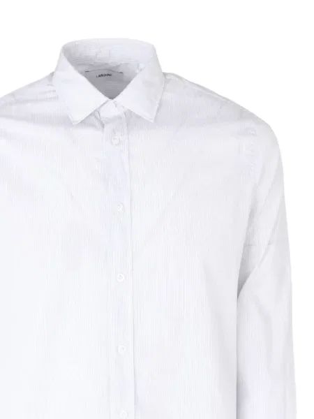 Риза Lardini на райета бяло