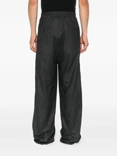 Prugaste hlače Isabel Benenato siva