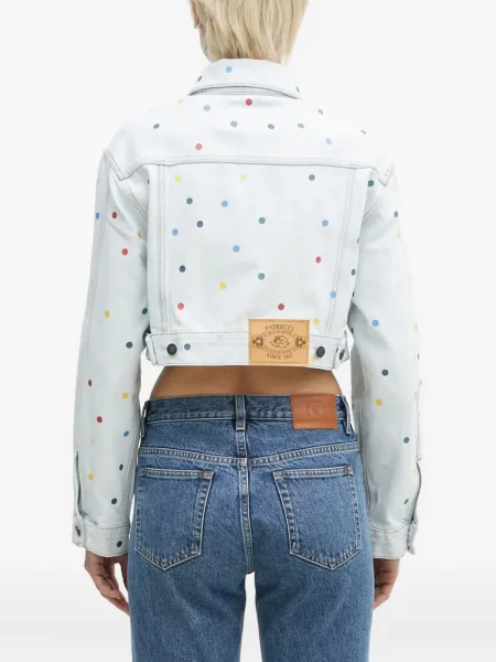 Geacă de blugi Fiorucci cu buline albastru