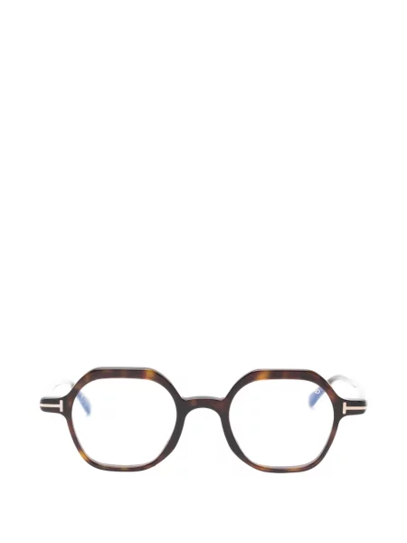 Ochelari de soare Tom Ford Eyewear cu imprimeu geometric maro
