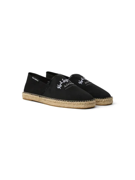 KARL LAGERFELD Espadrile črna
