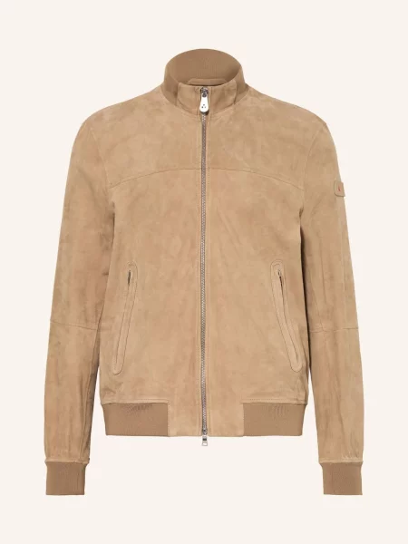 Peuterey Kurtka Skórzana Sands beige brązowa