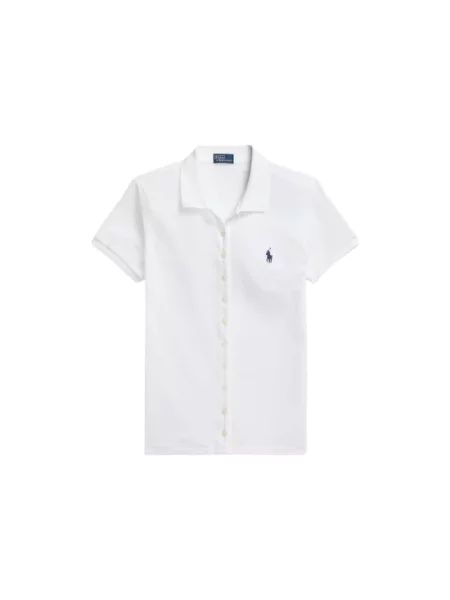 Koszula z krótkim rękawem Polo Ralph Lauren z krótkim rękawem biała
