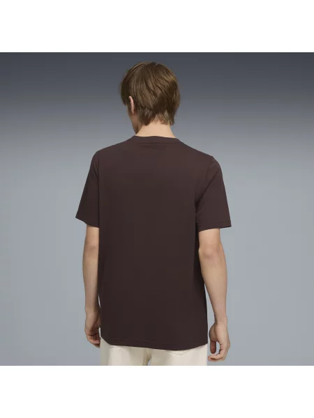 PUMA koszulka Essentials z małym logo No. 1 Odzież S brązowy