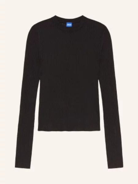 Hugo Koszulka Z Długim Rękawem Somya schwarz czarna