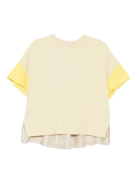 Tricou Loewe de mătase galben