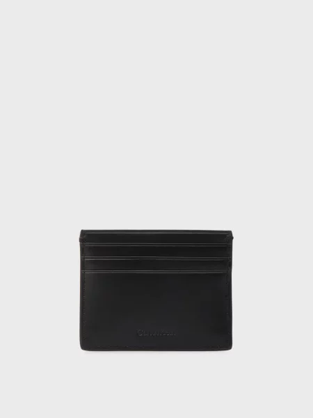 Кожаный кошелек Calvin Klein черный