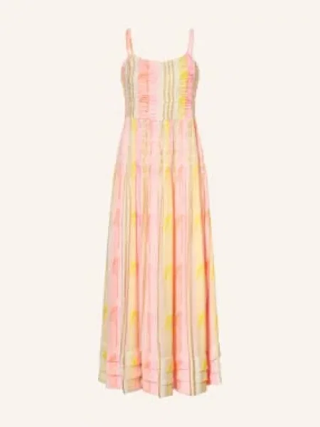 Miss June Sukienka Perla Z Błyszczącą Nicią rosa biała